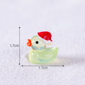 Light Green Christmas Flash Duck Miniature
