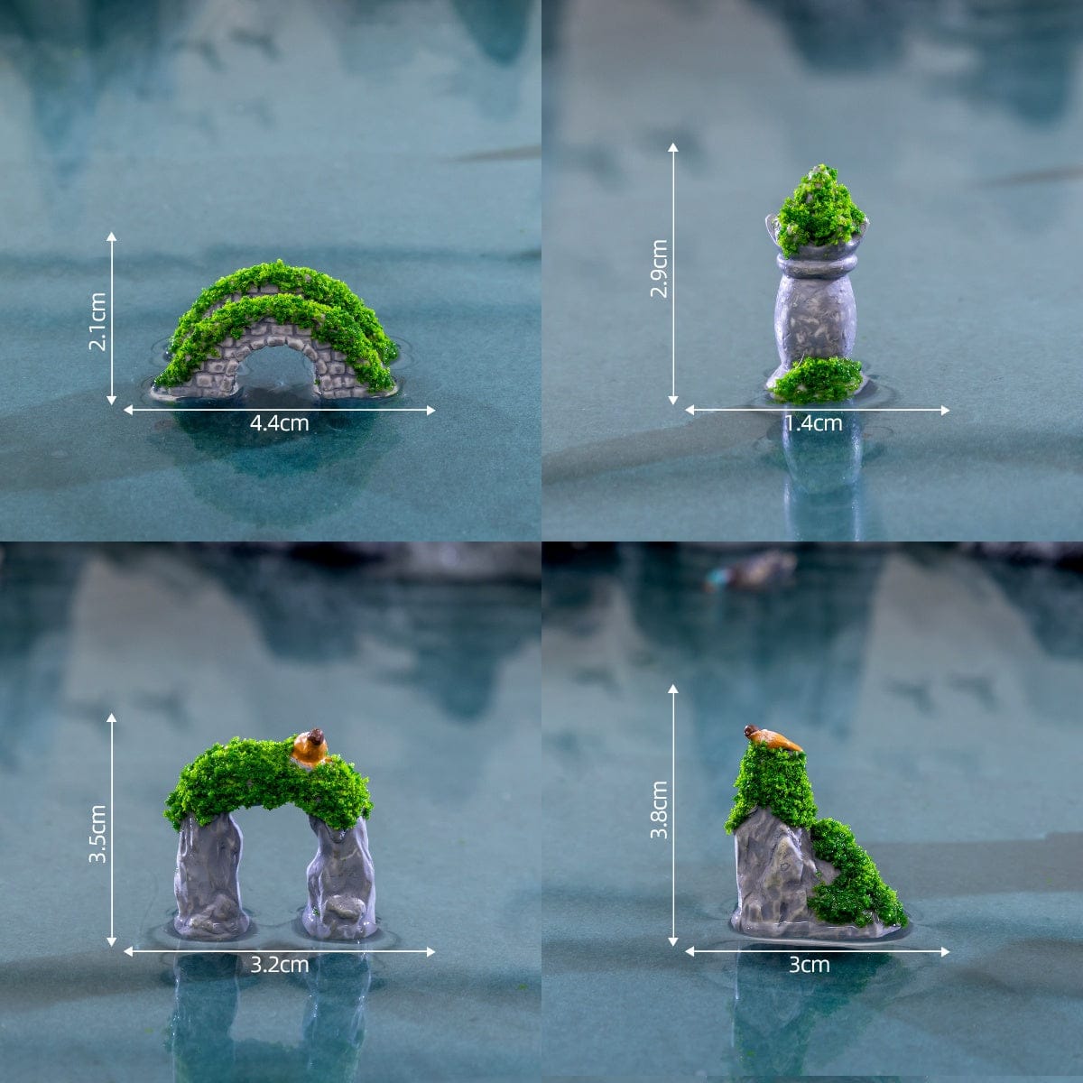 4Pcs Mini Greenary Garden