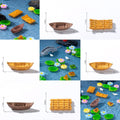 6Pcs Boat and Raft Miniature