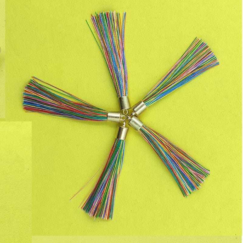 Medium Mix Color With Gold Cap Tassel