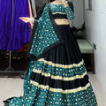 Navratri Black Heavy Embroidery Lehenga Set