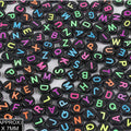 Idly Abcd Alphabet Beads (Blk+Col)