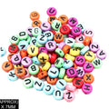 Idly Abcd Alphabet Beads (Col+Blk)