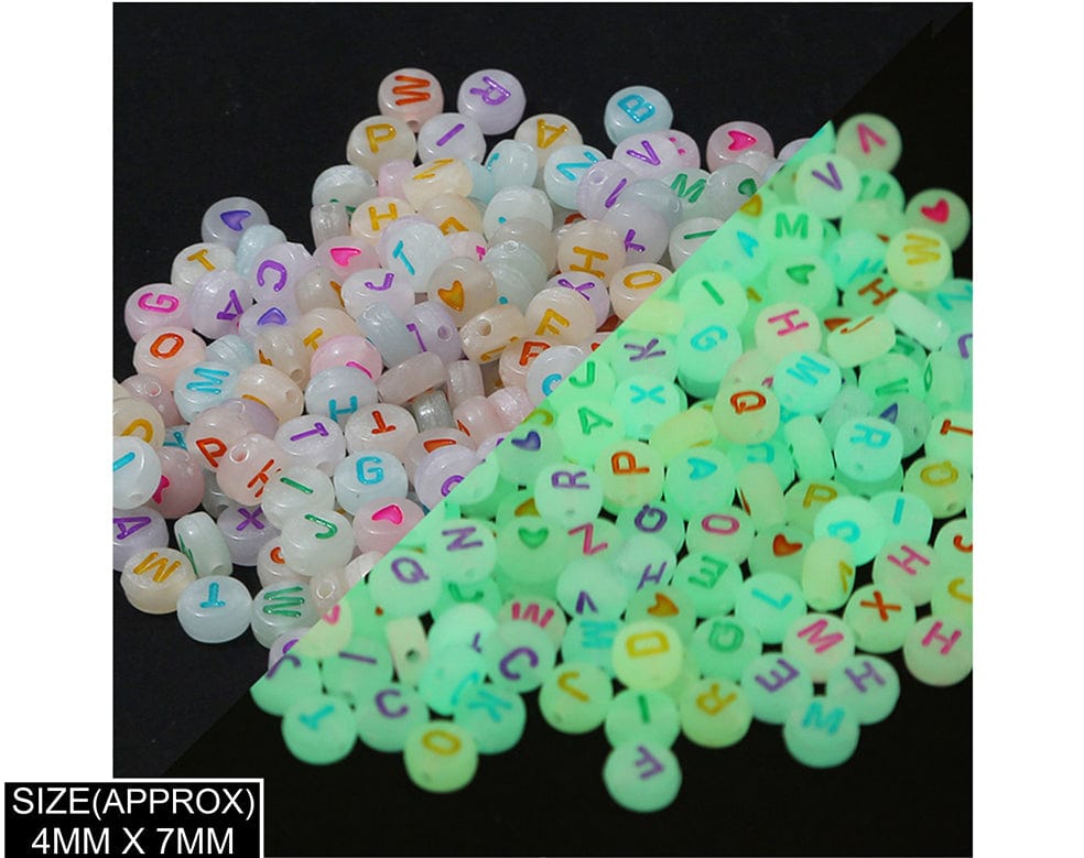 Idly Abcd Radium Alphabet Beads (Mulky Wt+Col)