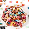 Idly Abcd Alphabet Beads (Col+Gold)