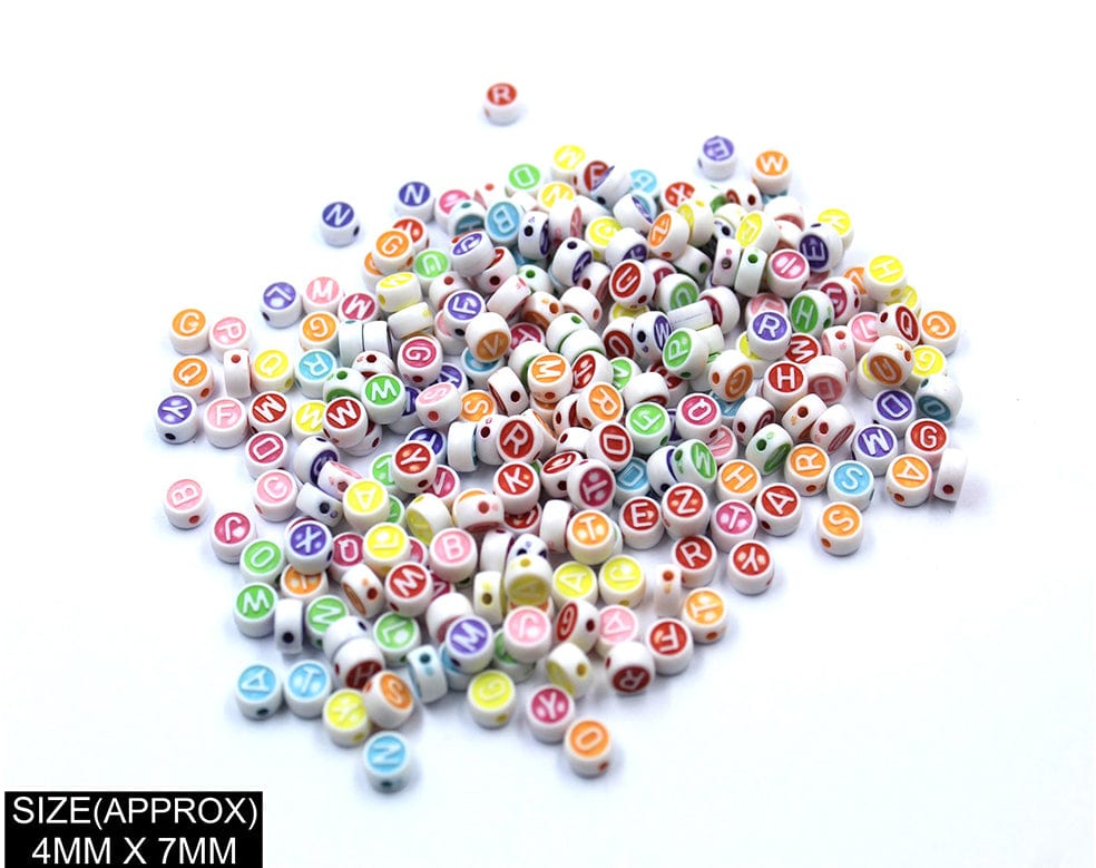 Idly Abcd Alphabet Beads (Wt+Col Highlight Wt)