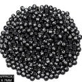 Idly Abcd Alphabet Beads (Blk+Wt)