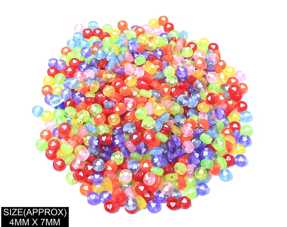Idly With Heart Design Beads(Col+Wt)