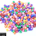 Square Abcd Alphabet Beads (Col+Wt)