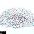 Round Smile Beads (Wt+Col)