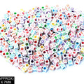 Square Smile Beads (Wt+Col)