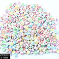 Idly Heart, Star Etc Beads (Wt+Col)