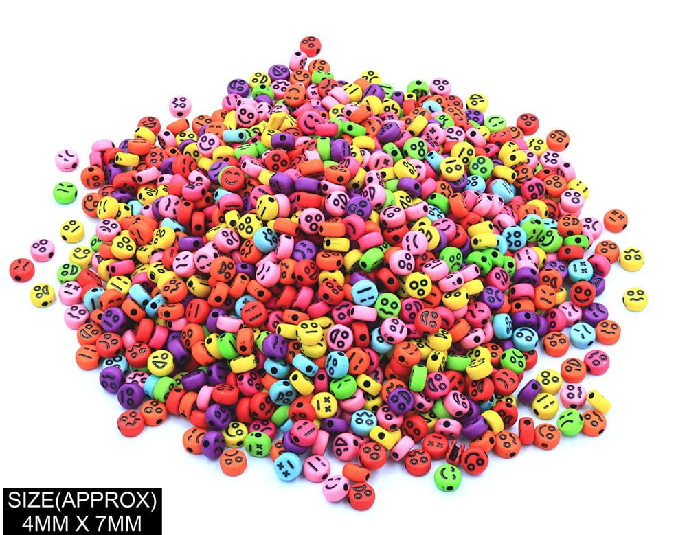 Idly Emoji Beads (Col+Blk)
