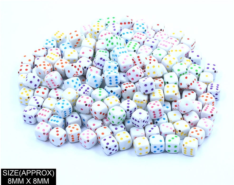Square Dise Beads (Wt+Col)