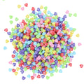 Heart Abcd Alphabet Beads (Col+Wt)