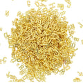 Gold Letters Beads Alphabet ABS Pandent Beads