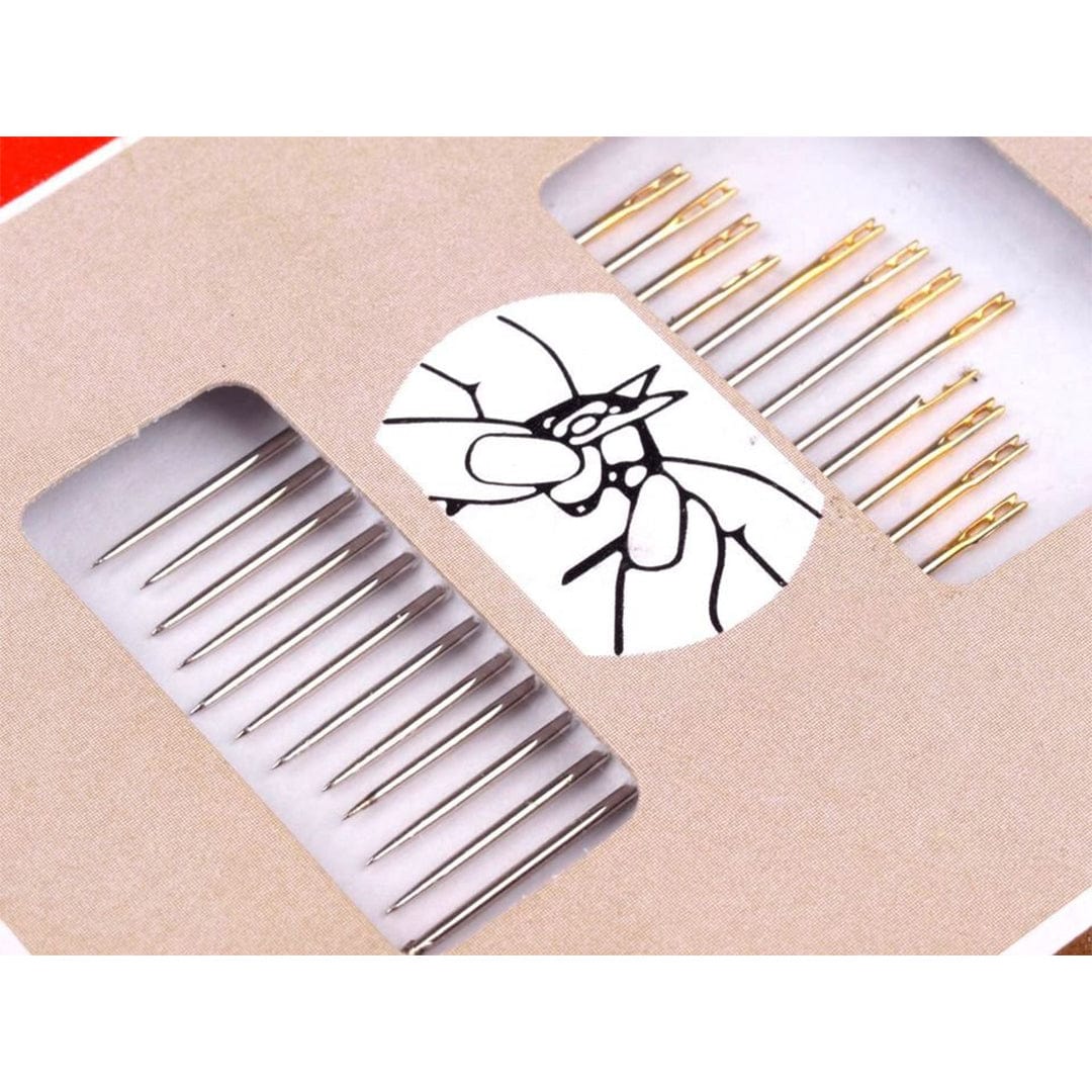 Top Slotted  Golden Eye 12 Assorted Self Threading Needles