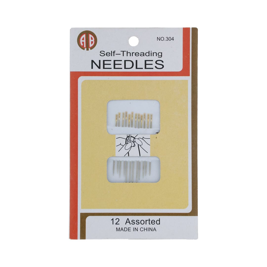 Top Slotted  Golden Eye 12 Assorted Self Threading Needles