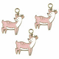 Deer Enamel Pendant Charms - A