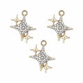Star Gold With Diamond Pendant Charms