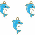 Dolphin Enamel Pendant Charms