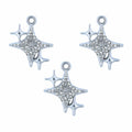 Star Silver With Diamond Pendant Charms