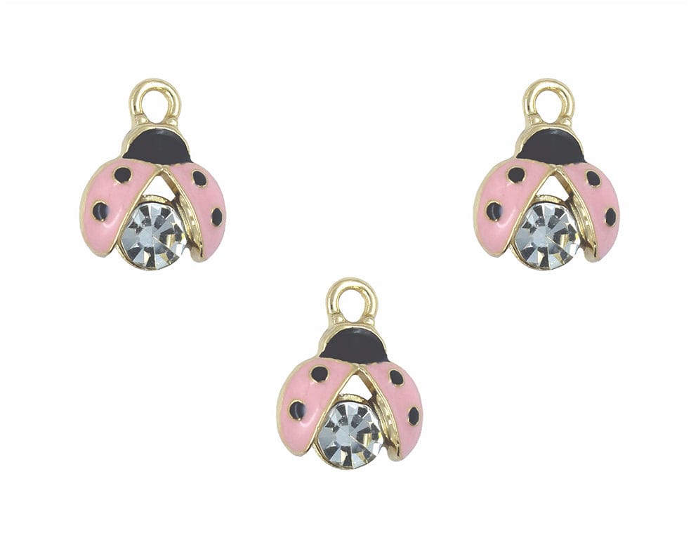 Ladybug Enamel Pendant Charms