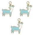 Deer Enamel Pendant Charms - B