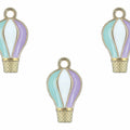 Hot Air Balloon Enamel Pendant Charms