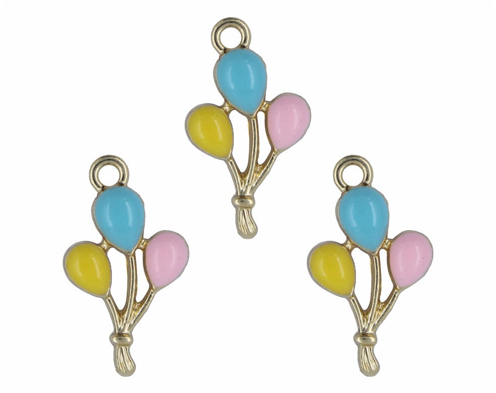 Balloon Enamel Pendant Charms - B