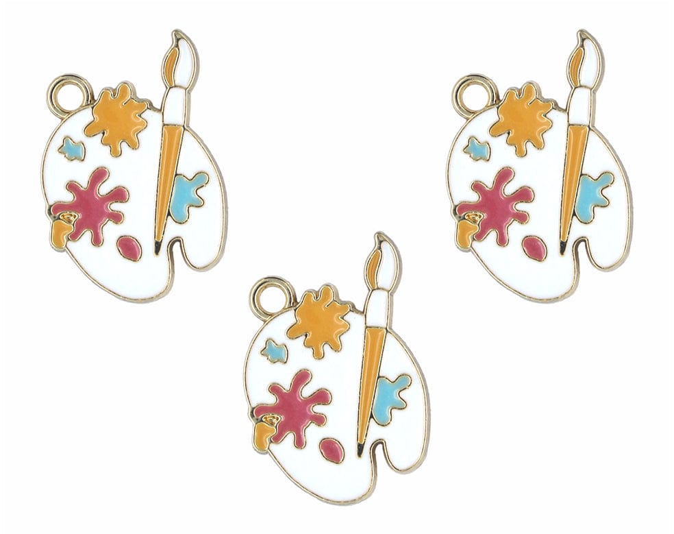 Palette Enamel Pendant Charms