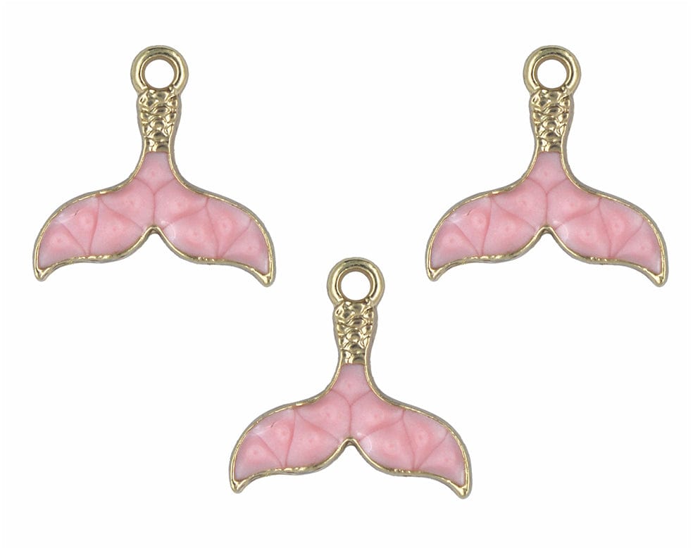 Mermaid Tail Enamel Pendant Charms