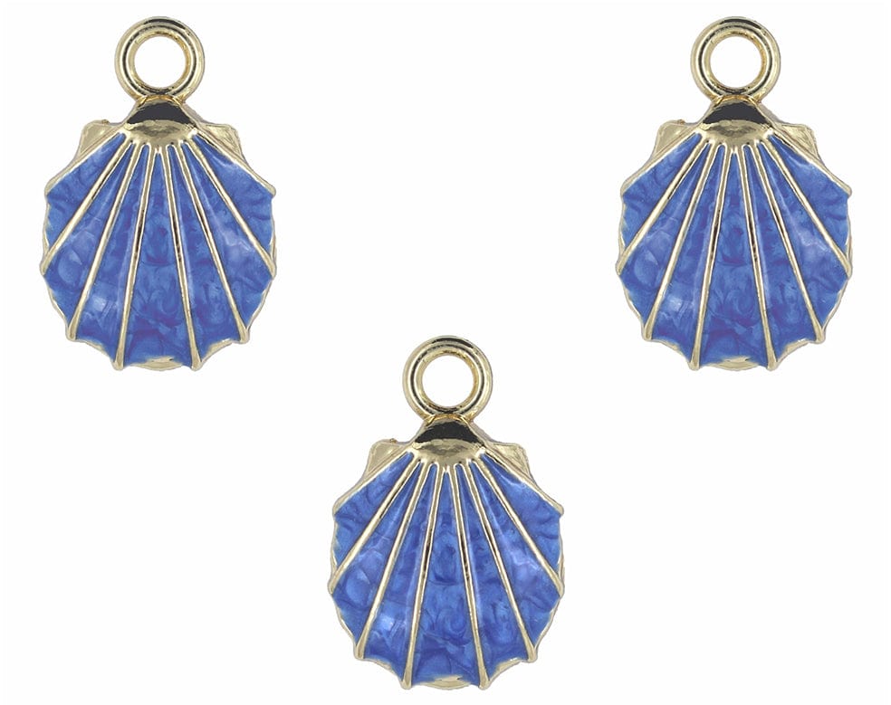 Seashell Enamel Pendant Charms