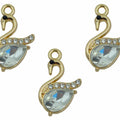 Swan Enamel Pendant Charms