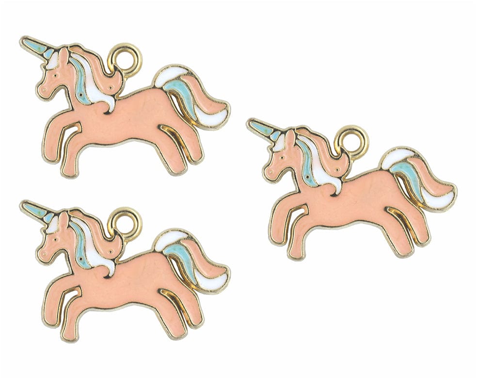 Unicorn Enamel Pendant Charms - B