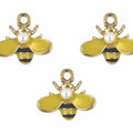 Bee Enamel Pendant Charms