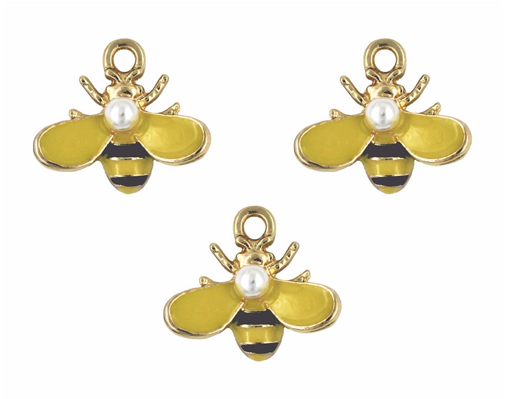 Bee Enamel Pendant Charms