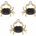 Crab Enamel Pendant Charms