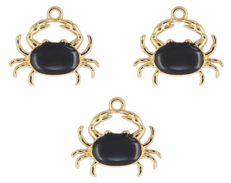 Crab Enamel Pendant Charms