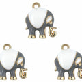 Elephant Enamel Pendant Charms