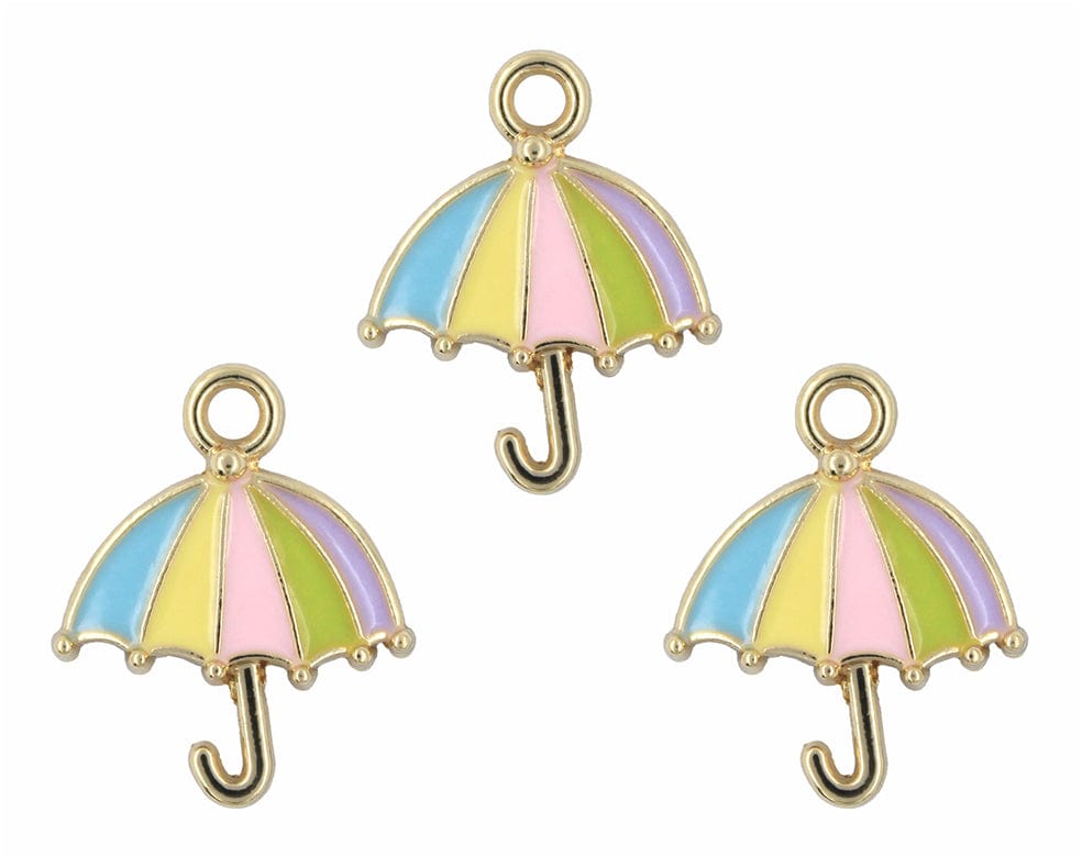 Umbrella Enamel Pendant Charms
