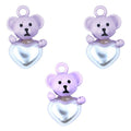 Purple Teddy With Heart