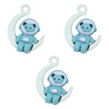 Blue Bear Seating On Moon
