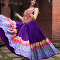 Navratri Purple Rangat Lehenga Set
