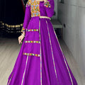 Navratri Purple Toraniyu Lehenga Set