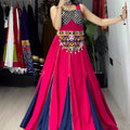 Navratri Navy Blue Sanedo Lehenga Set
