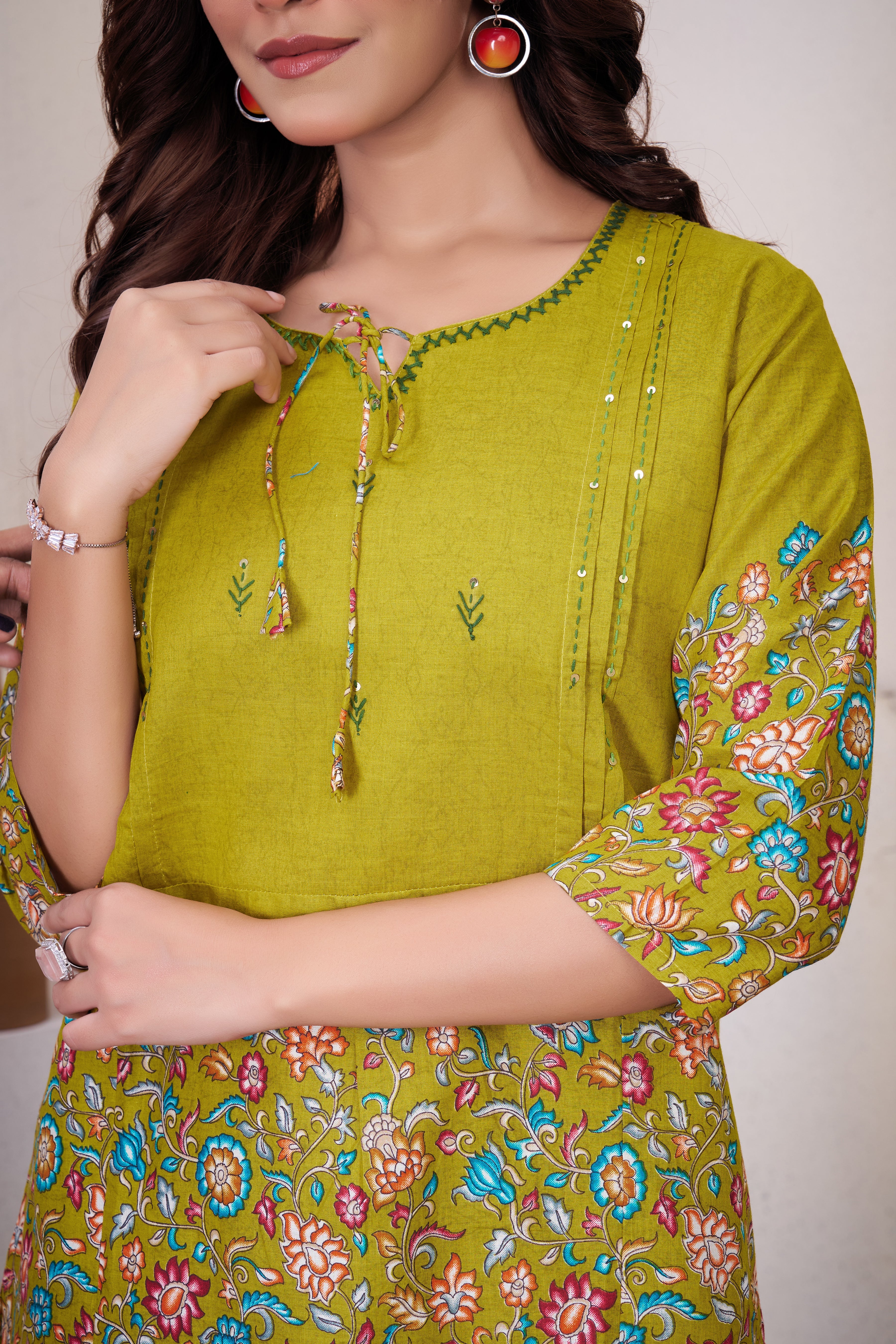 Hanch Pure Cotton Printed Co-Ords Set – Lemon Yellow