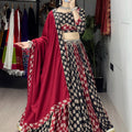 Navratri Black Satira Lehenga Set
