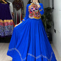 Navratri Royal Blue Star Lehenga Set