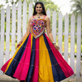 Navratri Multicolor Vaalam Lehenga Set